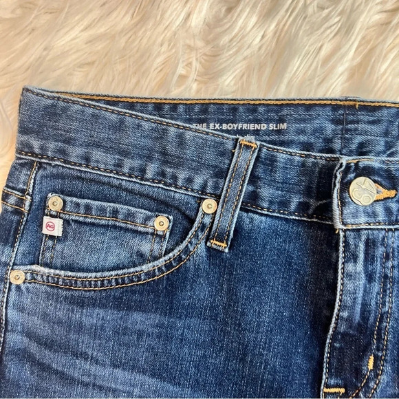 AG Ex-Boyfriend Slouchy Slim Boyfriend Jean 11 Years Interrupted Casual Denim 28 - Picture 5 of 11